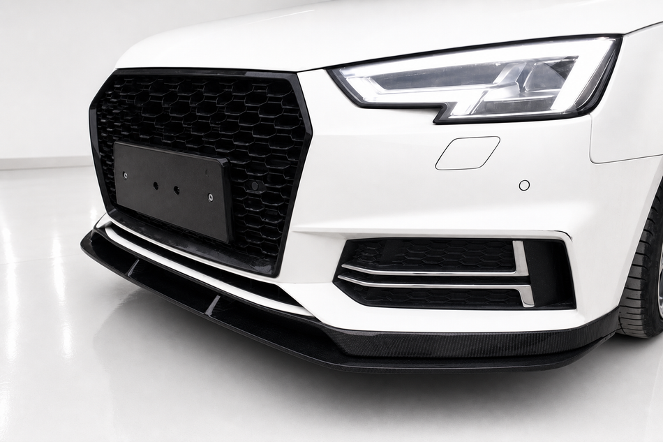 Audi A4 S4 Carbon Fibre Front Bumper Lip