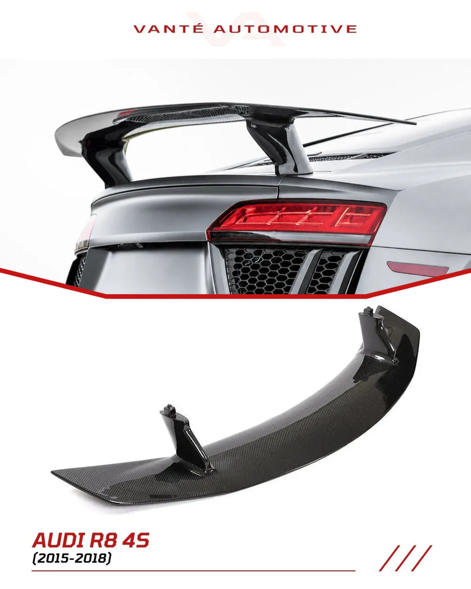 Audi R8 4S Carbon Fiber Rear Spoiler Wing V2