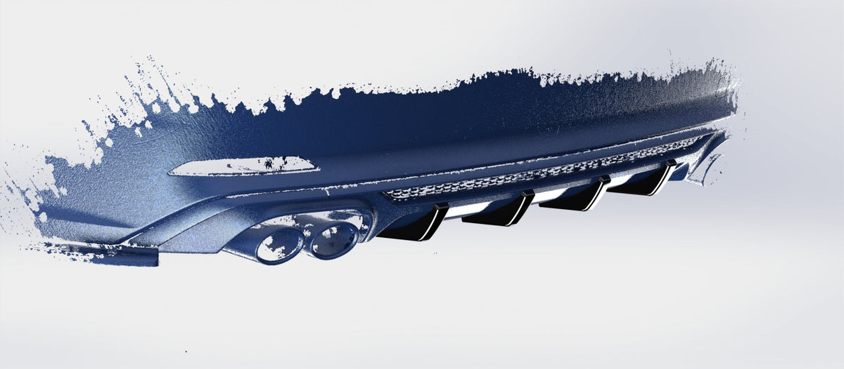 Audi S5 B9 Coupe - Set of 4 Diffuser Fins