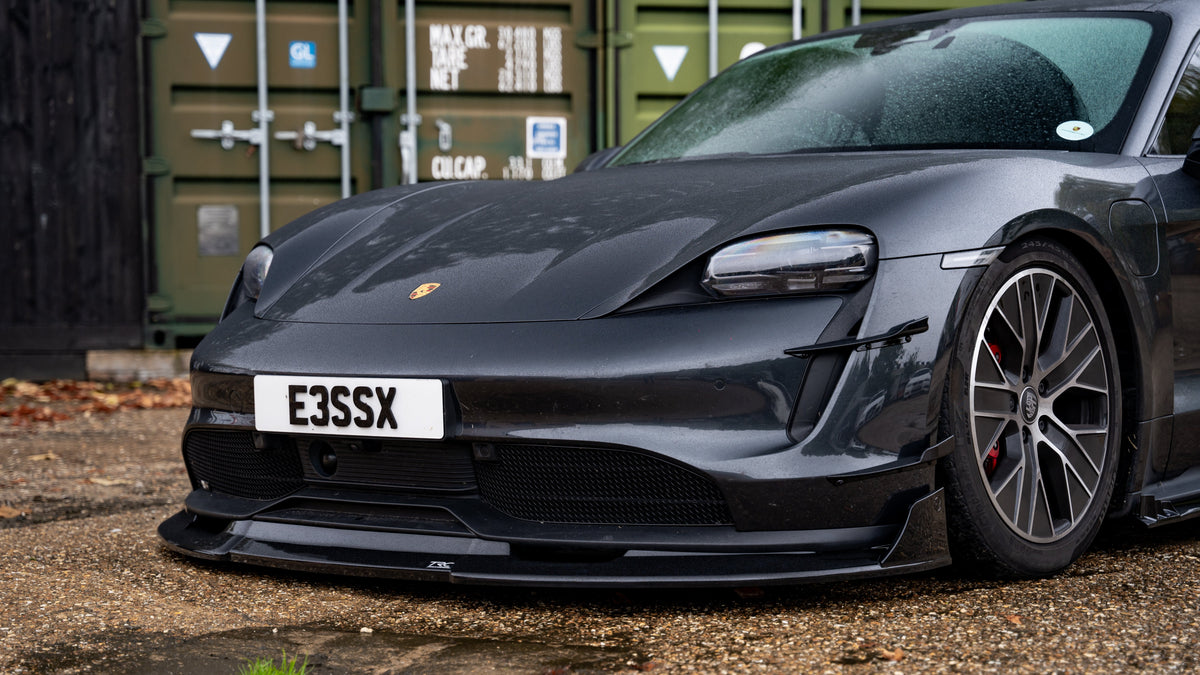 Porsche Taycan Pre Facelift - Front Splitter and Aero Fins