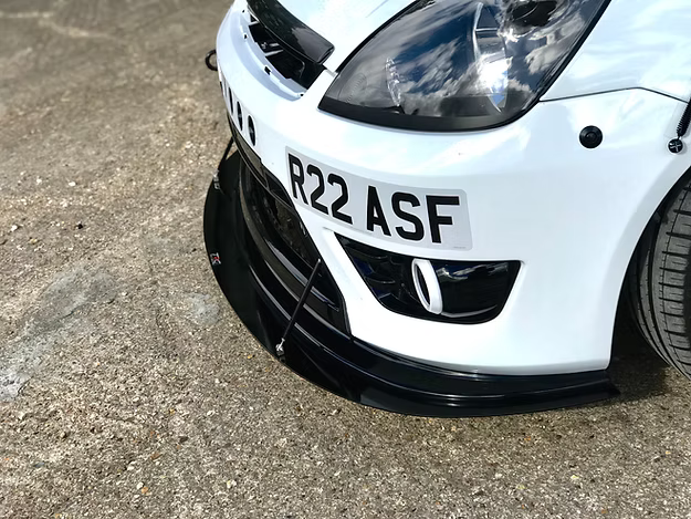 Ford Fiesta MK6 ST150 /ZS Ally-Aero Division Front Splitter