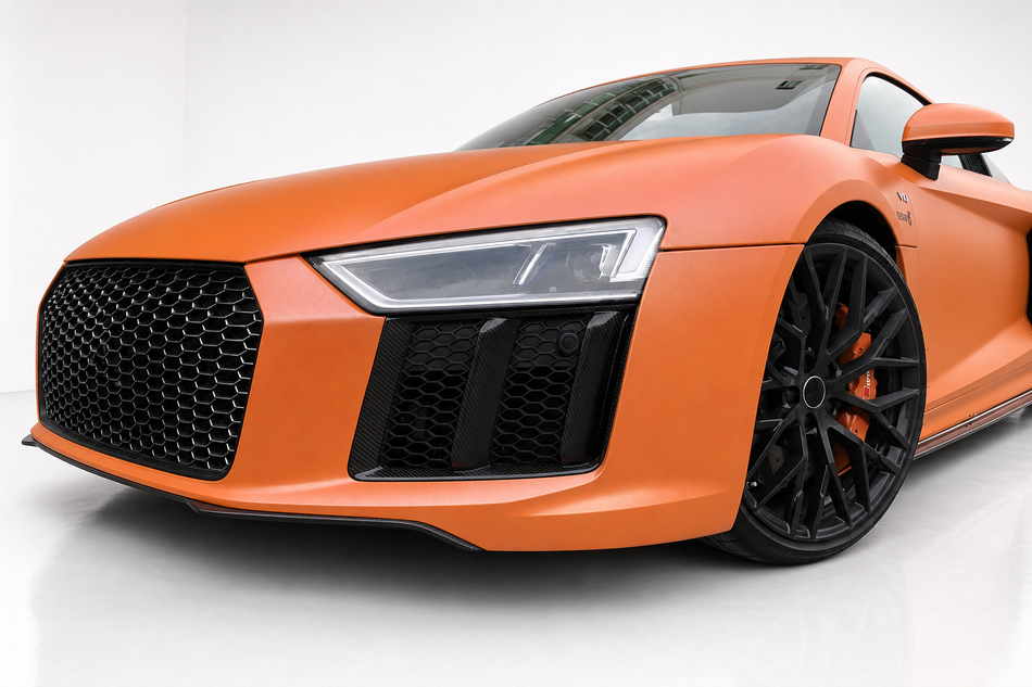 Audi R8 4S Carbon Fiber Front Bumper Side Air Vents