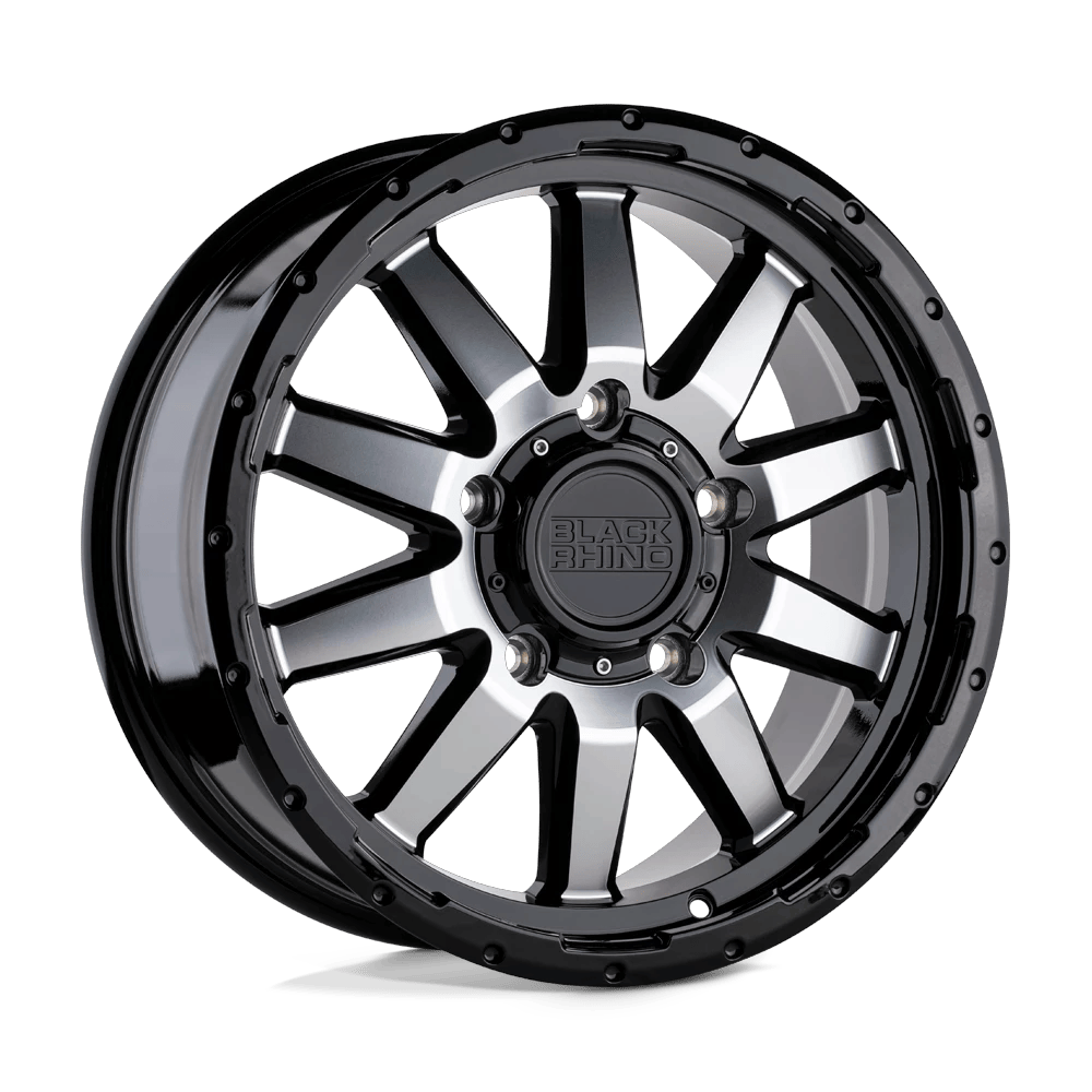 Black Rhino Hard Alloys EXCURSION 17x7.5 ET35 6x139.7 Gloss Black w/ Mirror Cut Face
