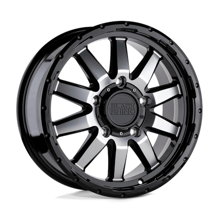 Black Rhino Hard Alloys EXCURSION 17x7.5 ET35 6x139.7 Gloss Black w/ Mirror Cut Face
