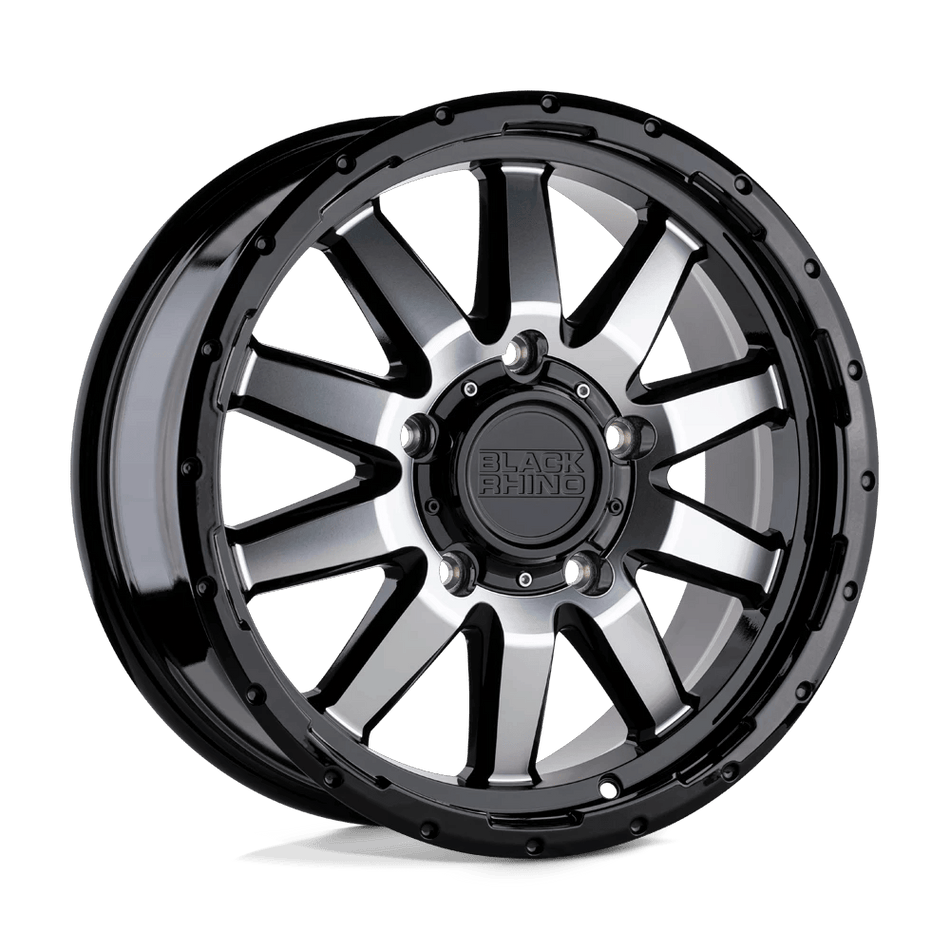 Black Rhino Hard Alloys EXCURSION 17x7.5 ET35 6x139.7 Gloss Black w/ Mirror Cut Face