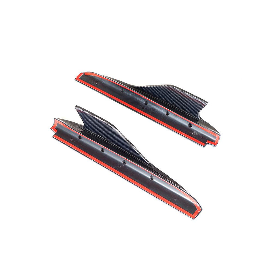 Audi R8 4S Carbon Fiber Side Bumper Fins Blades