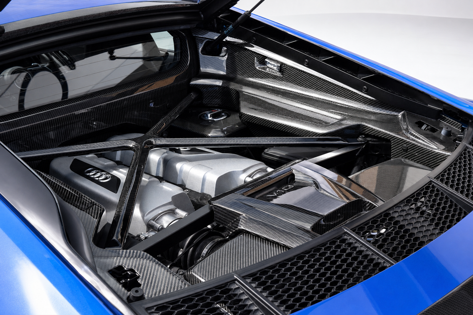 Audi R8 4S Carbon Fiber Engine Bay X Bar Strut
