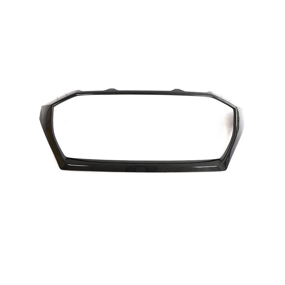 Audi RSQ8 4M Carbon Fiber Front Bumper Grill Cover Trims