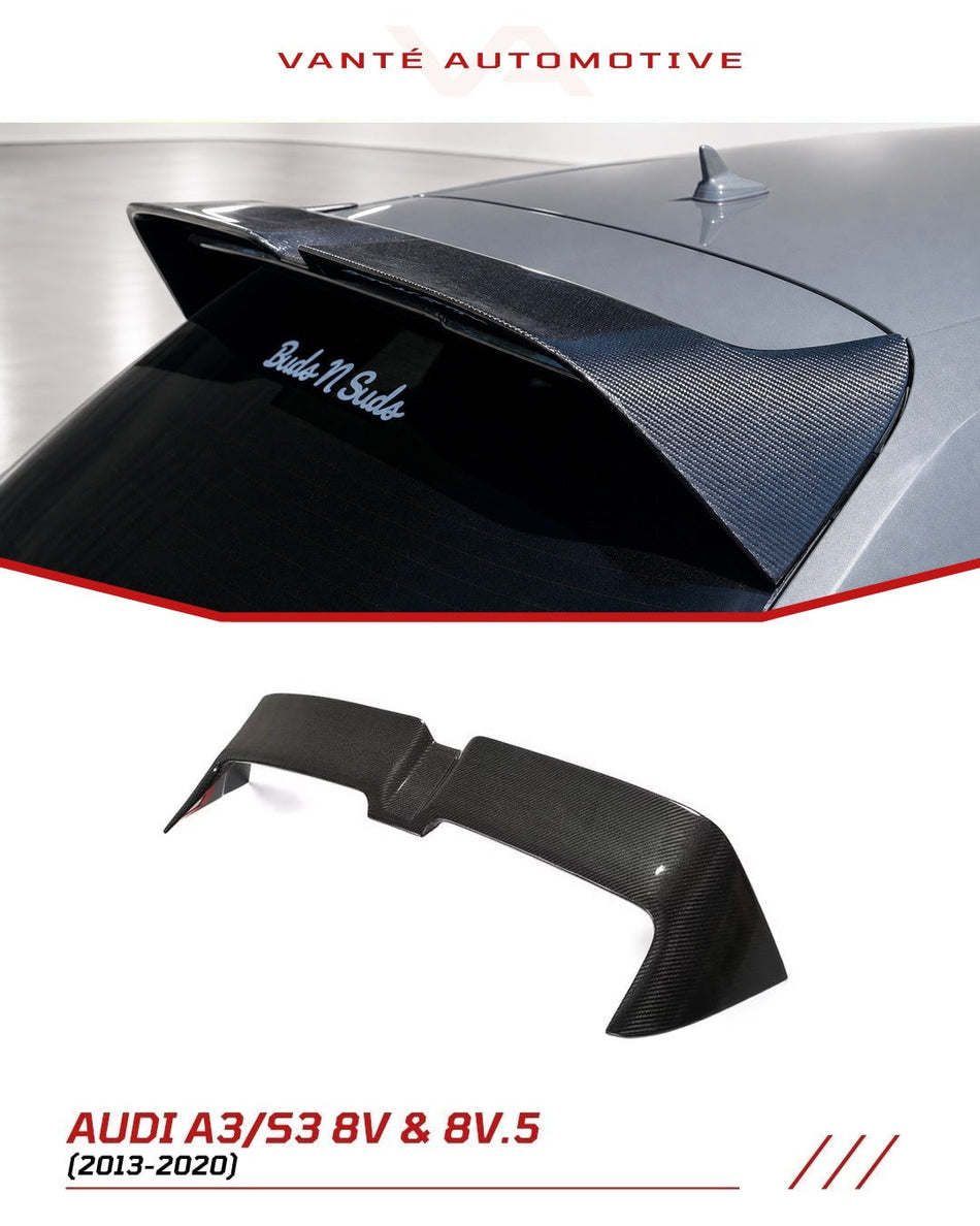Audi A3/S3 8V & 8V.5 Sportback Carbon Fiber Rear Wing Spoiler