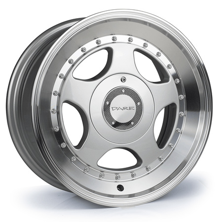 Dare F5-SL 15x7 ET35 4x100|4x108 Silver Polished Lip