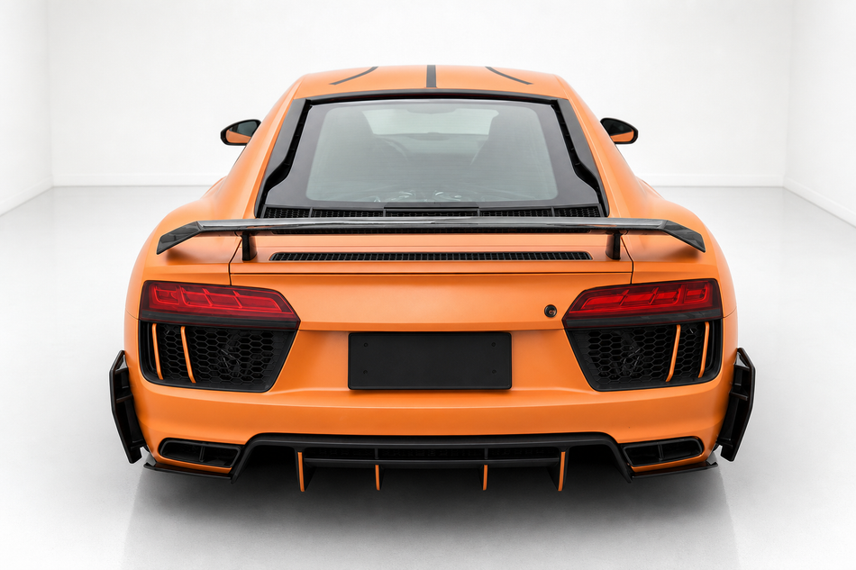 Audi R8 4S Carbon Fiber Full Rear Spoiler Wing