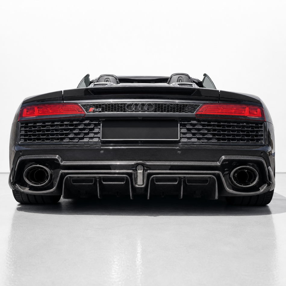 Audi R8 4S FL Carbon Fiber Rear Diffuser V2