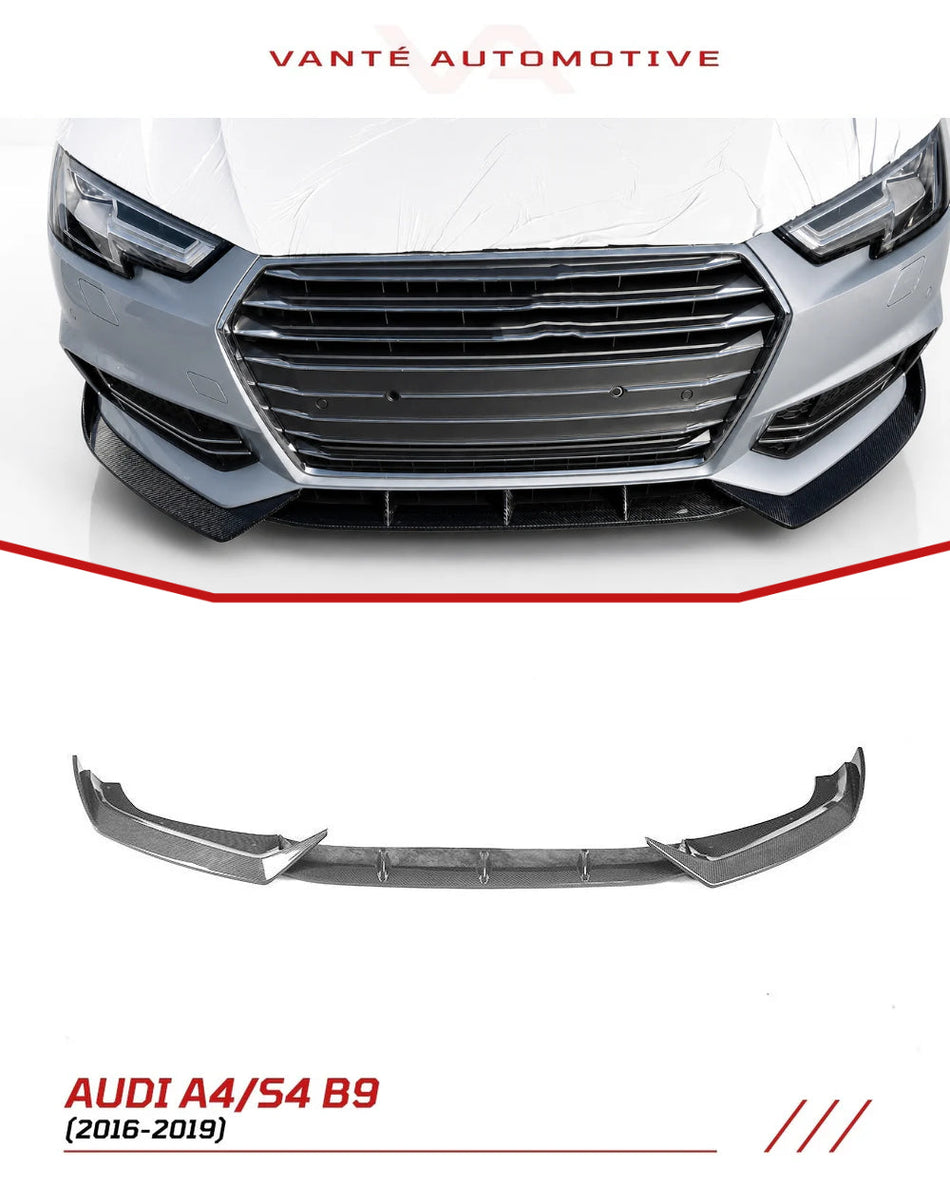 Audi A4 S-Line / S4 B9 Carbon Fibre Front Bumper Splitter