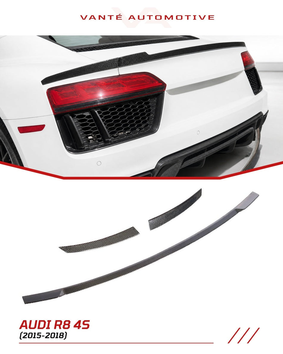 Audi R8 4S Carbon Fiber Rear Spoiler Wing