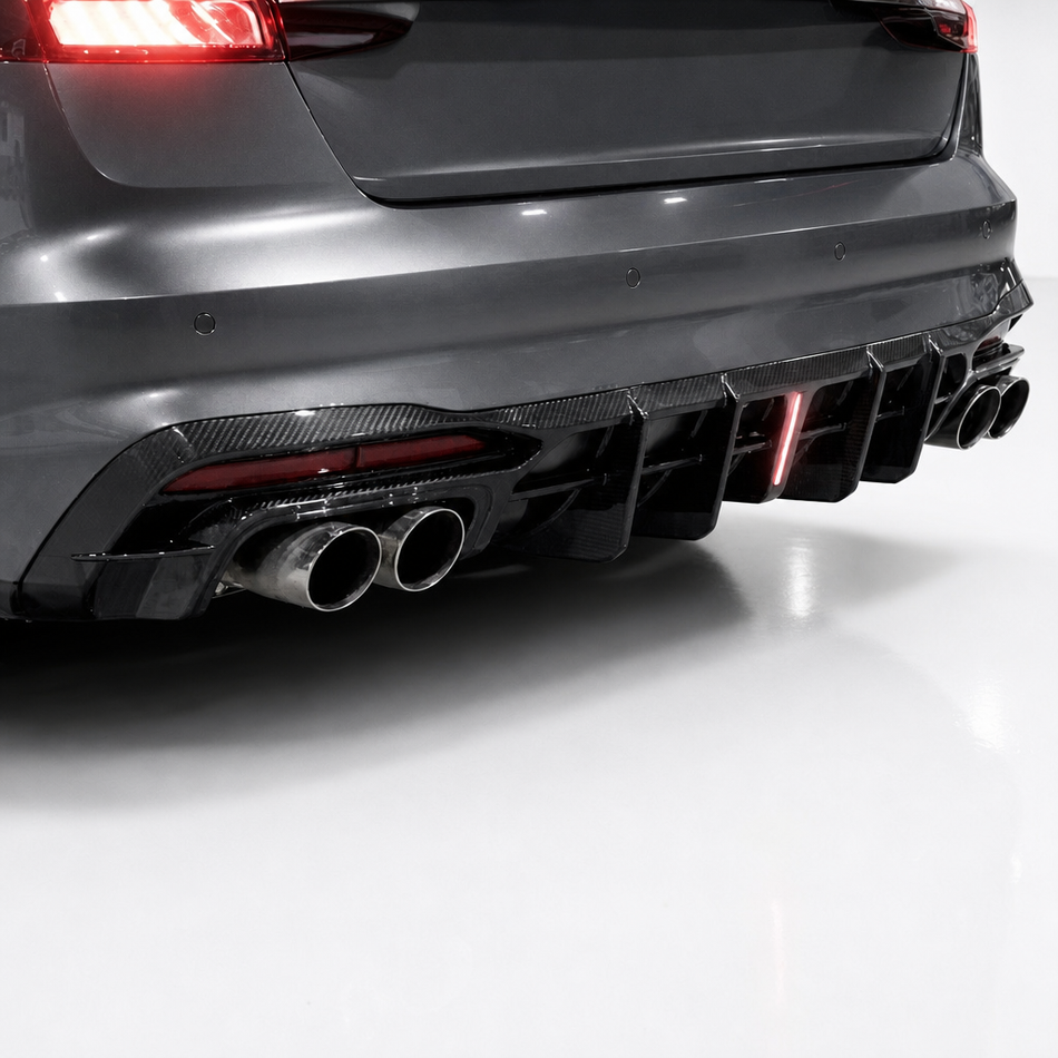 Audi S4/RS4 B9.5 Carbon Fiber Rear Diffuser V1