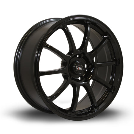 Rota Force 17x8 ET48 5x114.3 Black