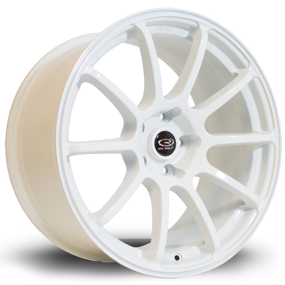 Rota Force 18x9 ET27 5x114.3 White