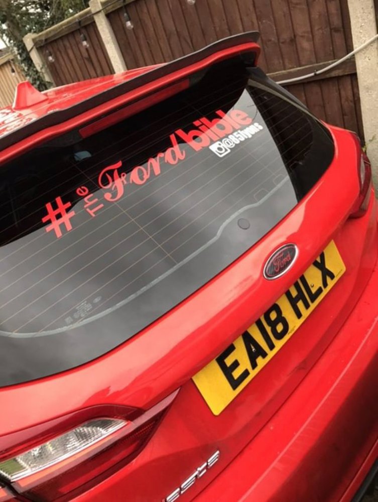 Ford Fiesta MK8 rear window with the wiper deleted – Kill All Wipers flush-fit kit