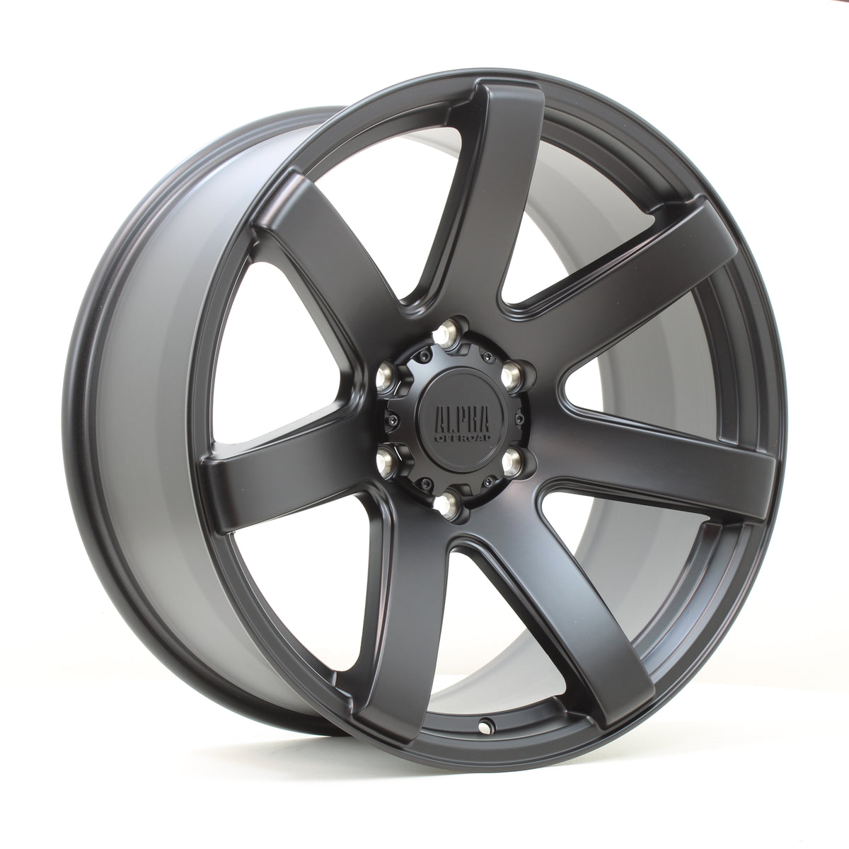 Alpha Offroad Gauntlet 20x9 ET40 6x139 SBlack