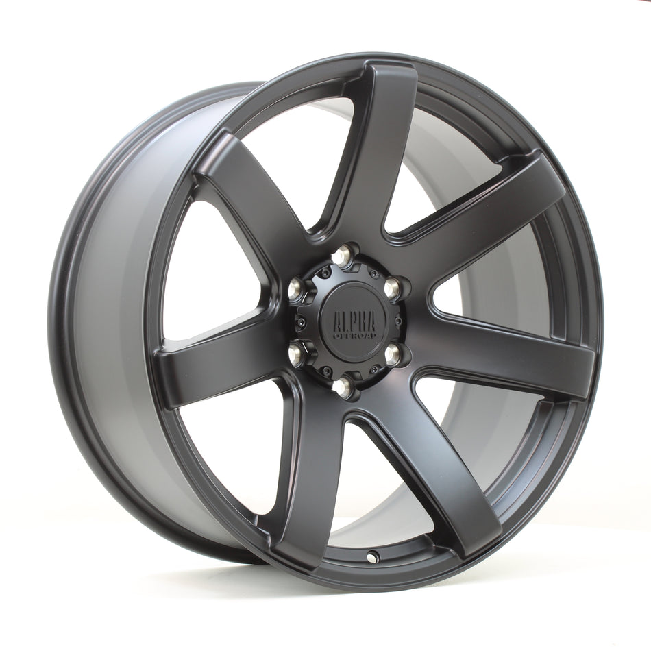 Alpha Offroad Gauntlet 20x9 ET10 6x114.3 SBlack