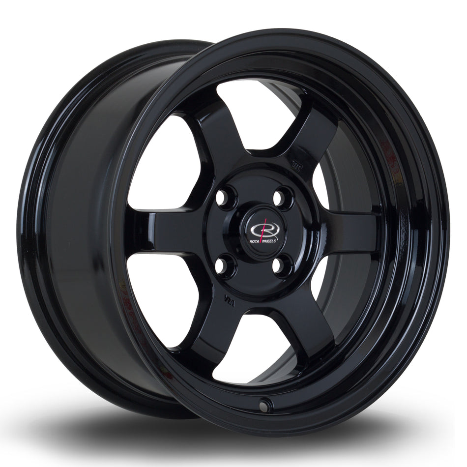 Rota Grid-V 15x7 ET20 4x100 Black