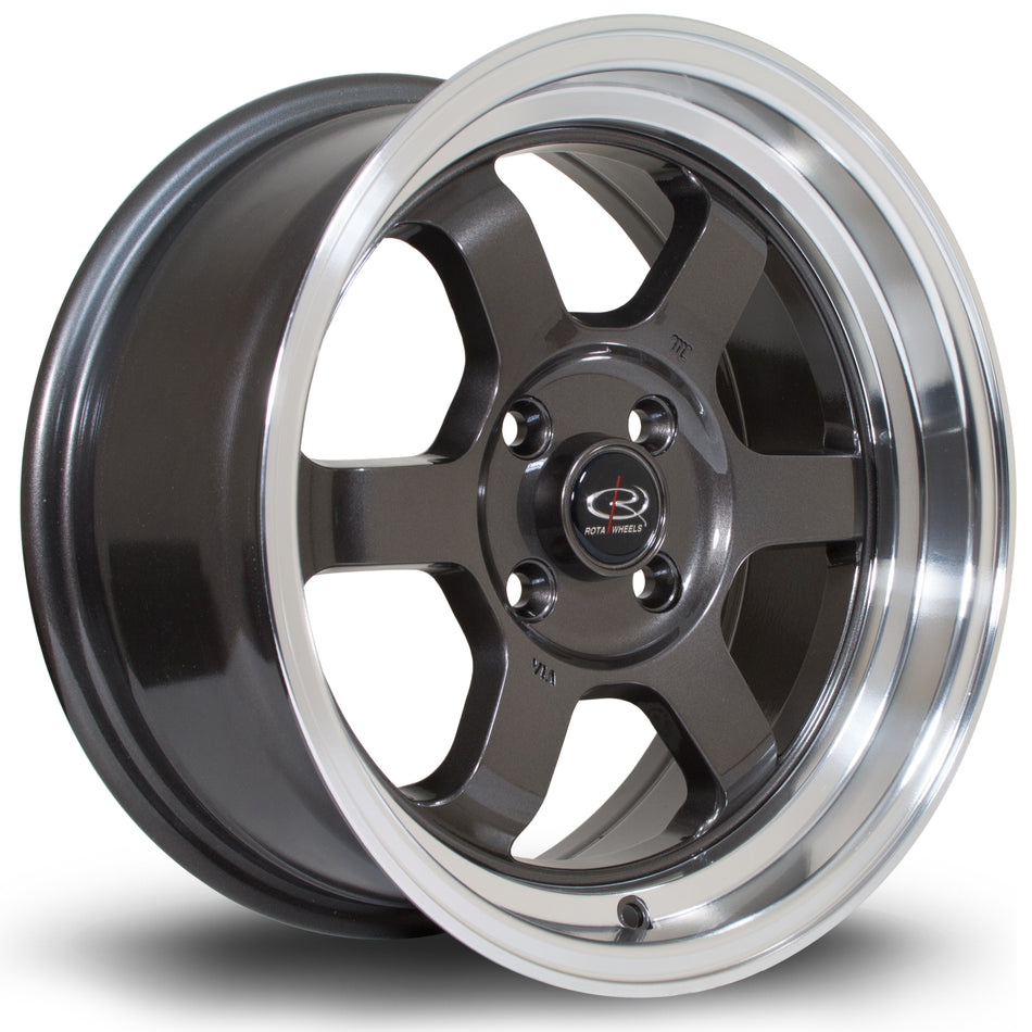 Rota Grid-V 15x7 ET20 4x108 RLGunmetal