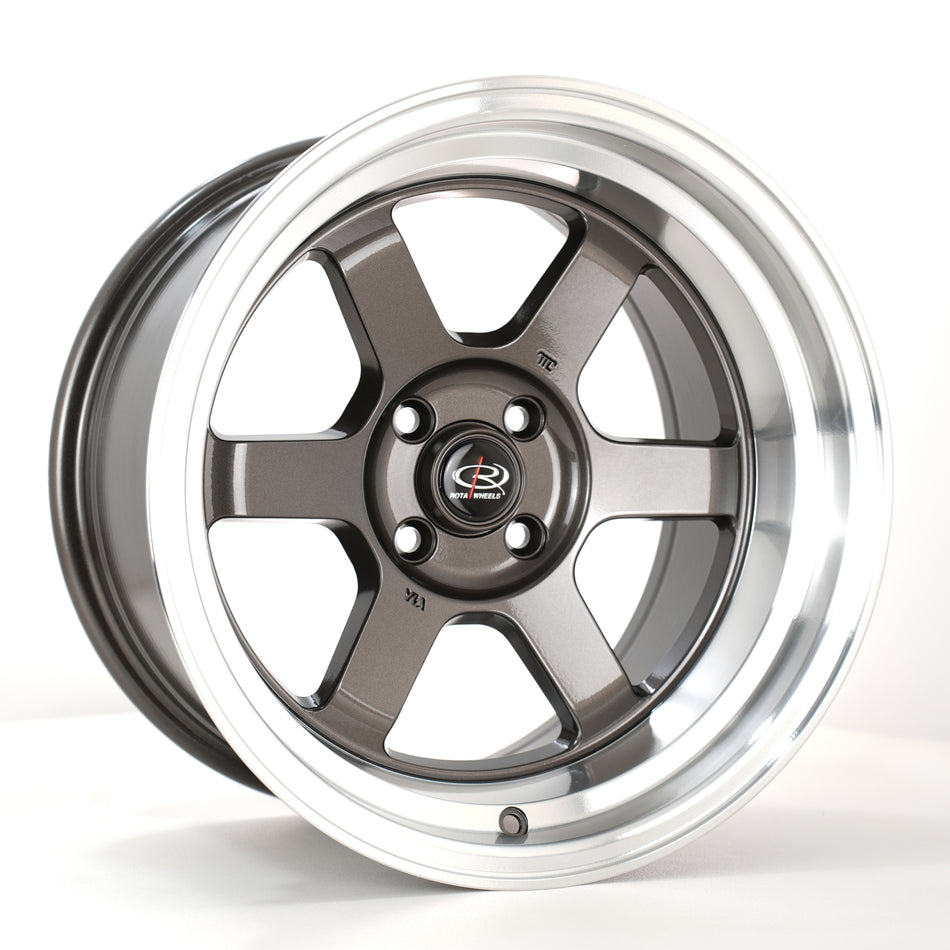 Rota Grid-V 15x9 ET0 4x100 RLGunmetal