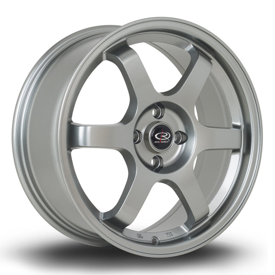 Rota Grid 17x7.5 ET45 4x100 Steelgrey