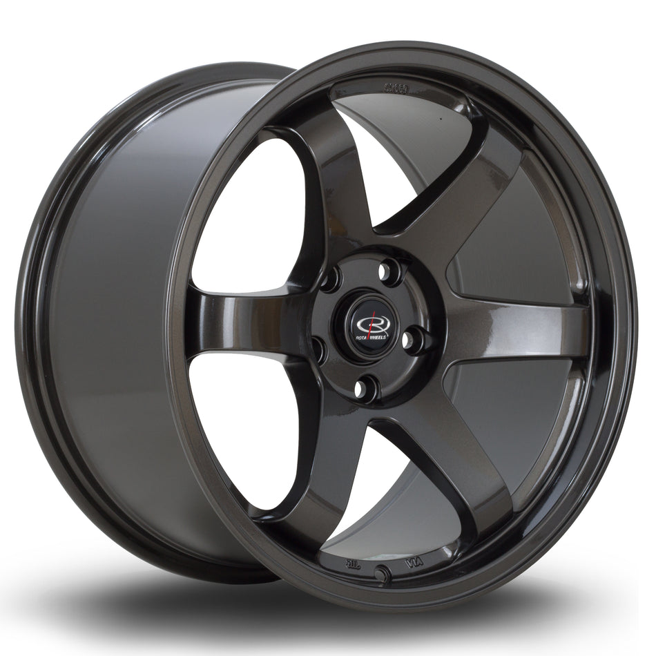 Rota Grid 18x10 ET35 5x114.3 Gunmetal