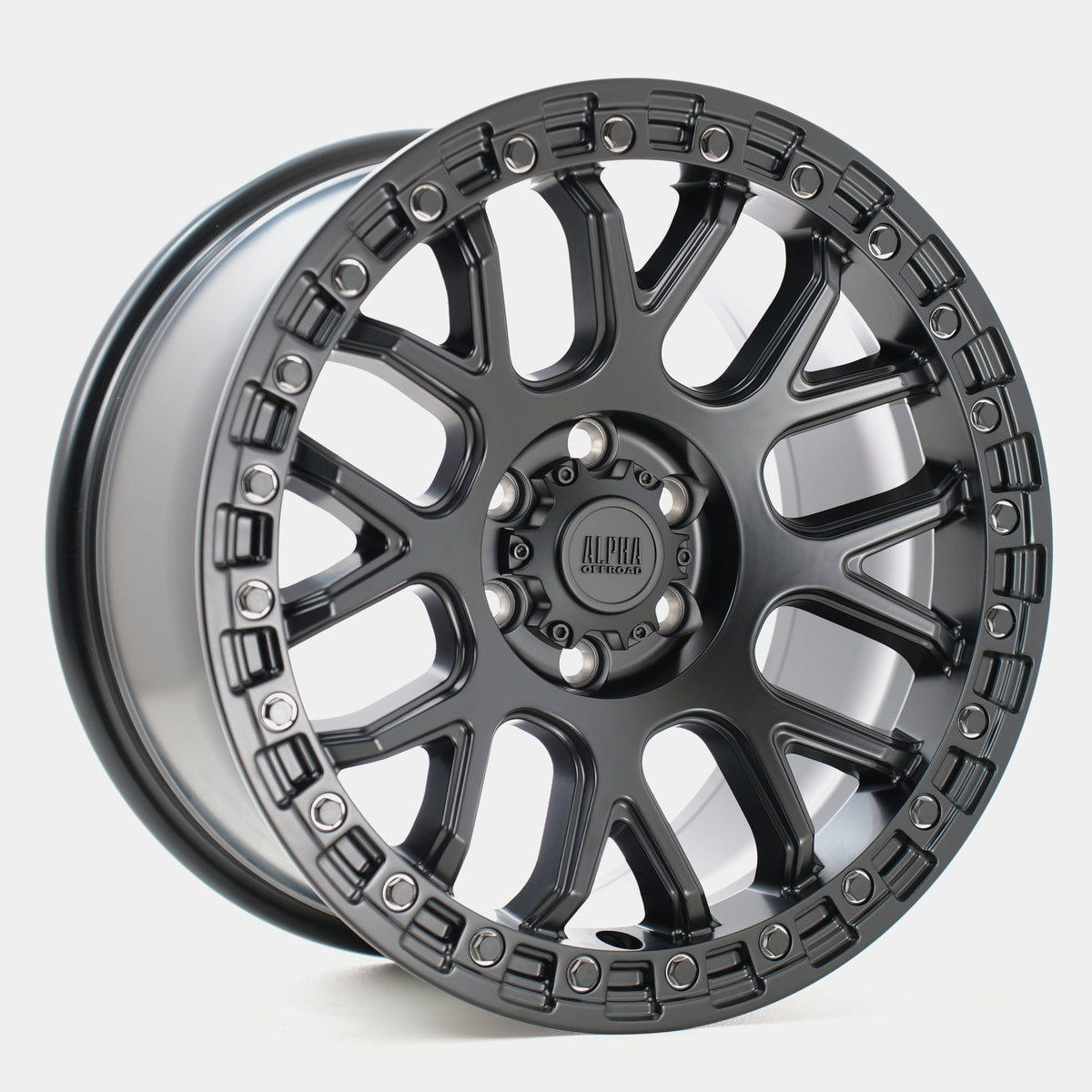 Alpha Offroad Grudge 17x9 ET30 6x114.3 Sblack
