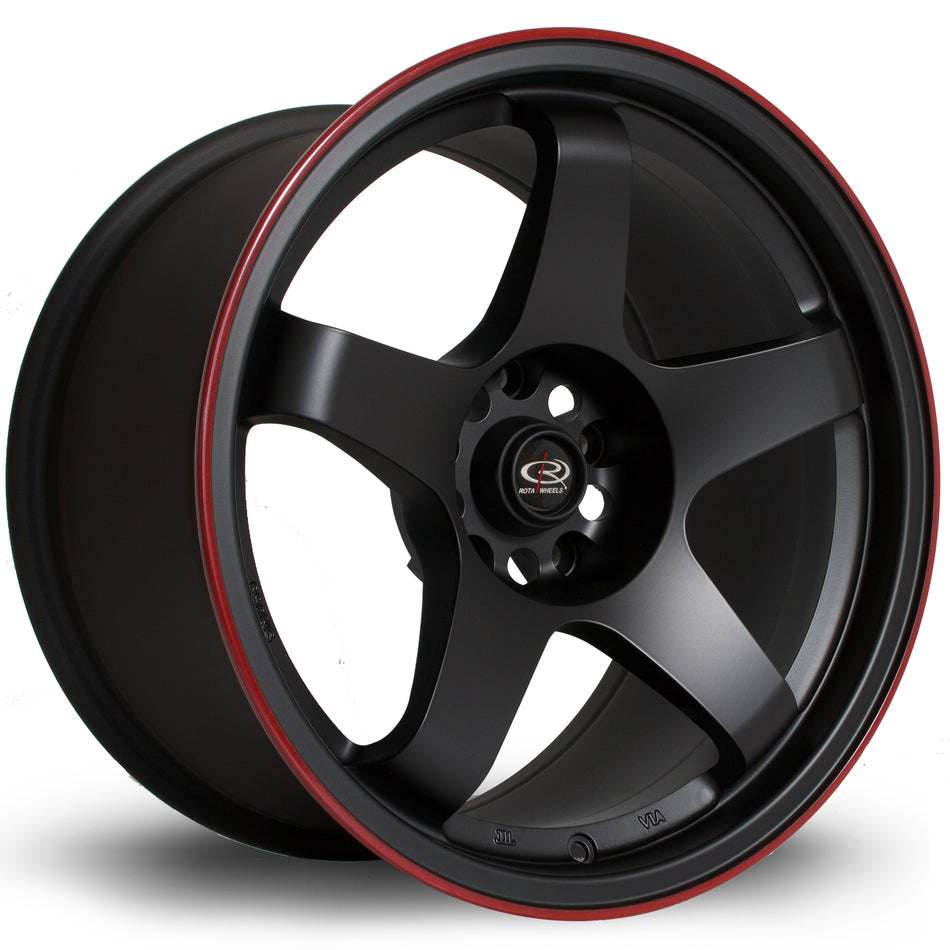 Rota GTR 17x9.5 ET30 5x114.3 FBlackRLip