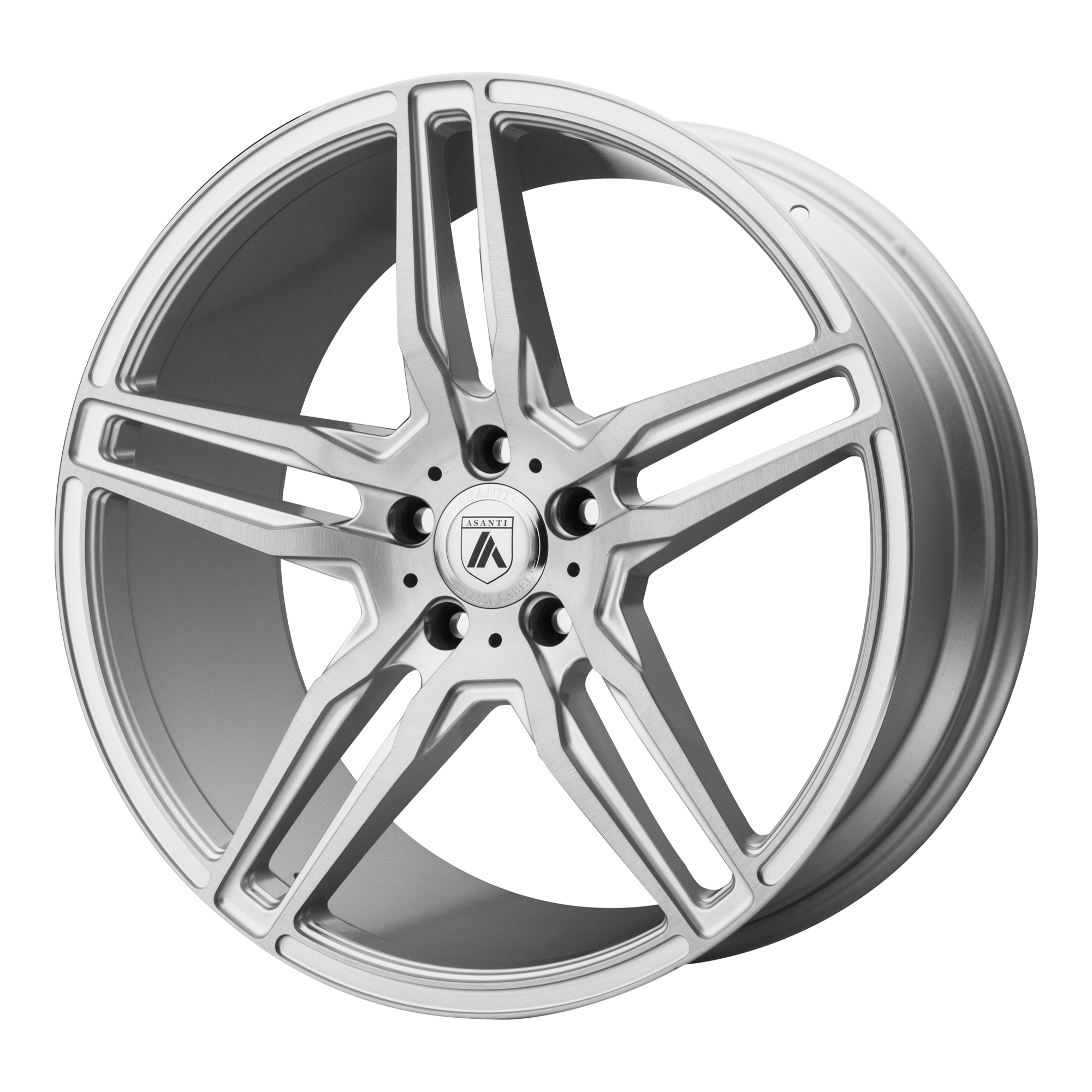 Asanti Black ABL-12 ORION 19x9.5 ET45 5x120 Brushed Silver w/ Carbon Fiber Inserts