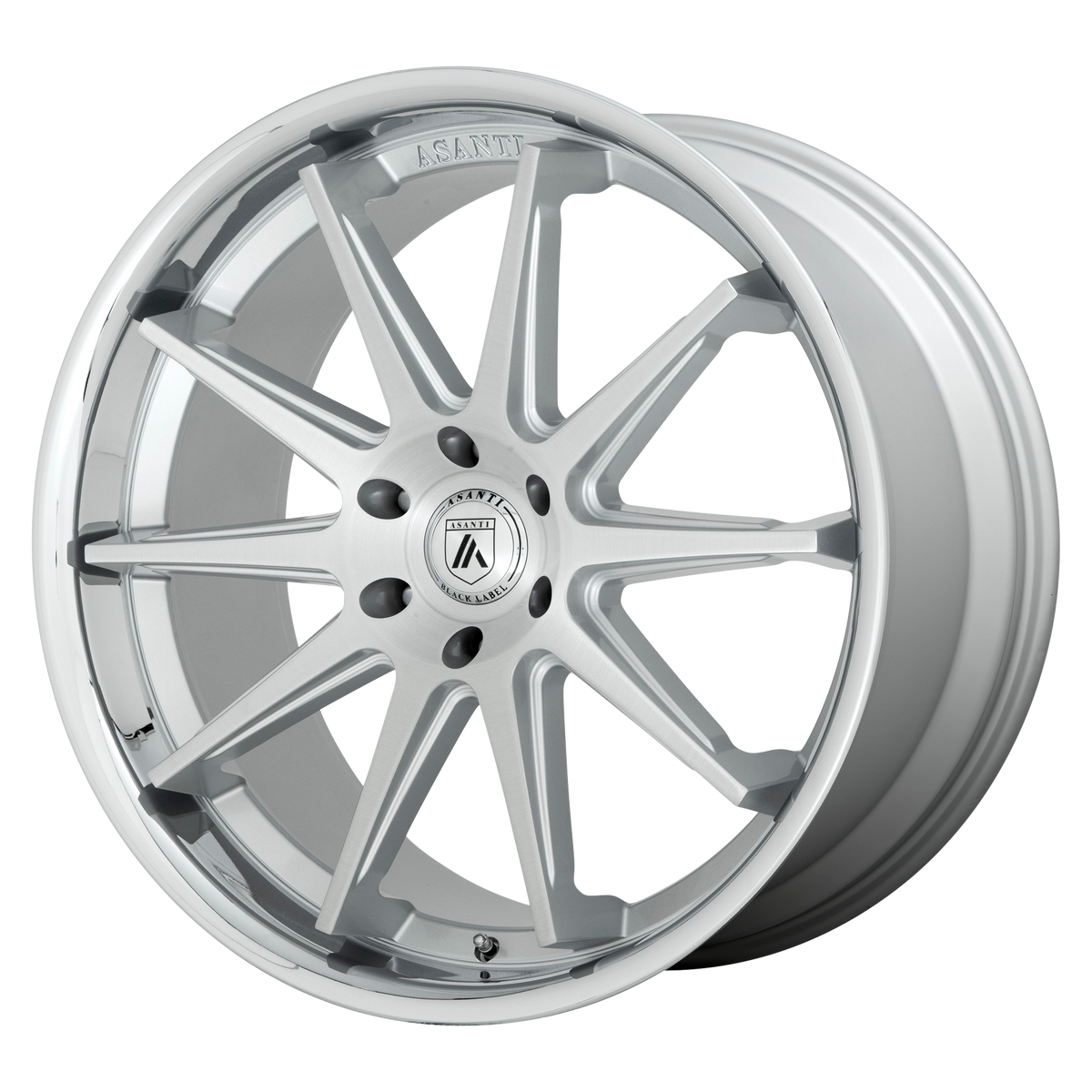 Asanti Black ABL-29 EMPEROR 22x10 ET30 6x139.7 Brushed Silver w/ Chrome Lip