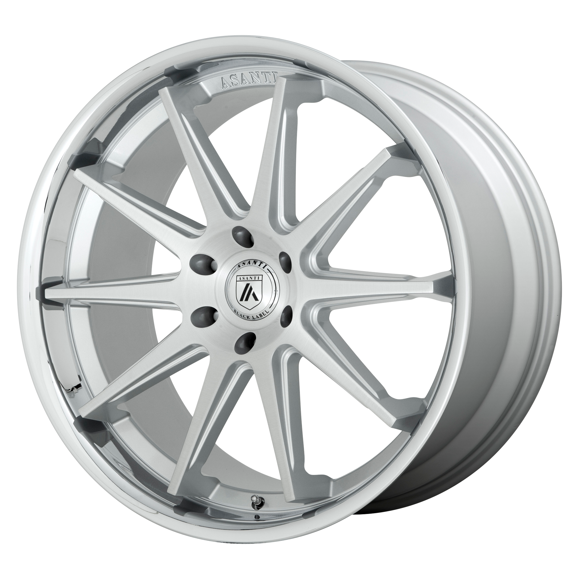 Asanti Black ABL-29 EMPEROR 22x10 ET30 6x139.7 Brushed Silver w/ Chrome Lip
