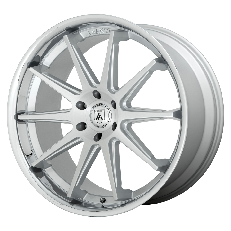 Asanti Black ABL-29 EMPEROR 22x10 ET30 6x139.7 Brushed Silver w/ Chrome Lip
