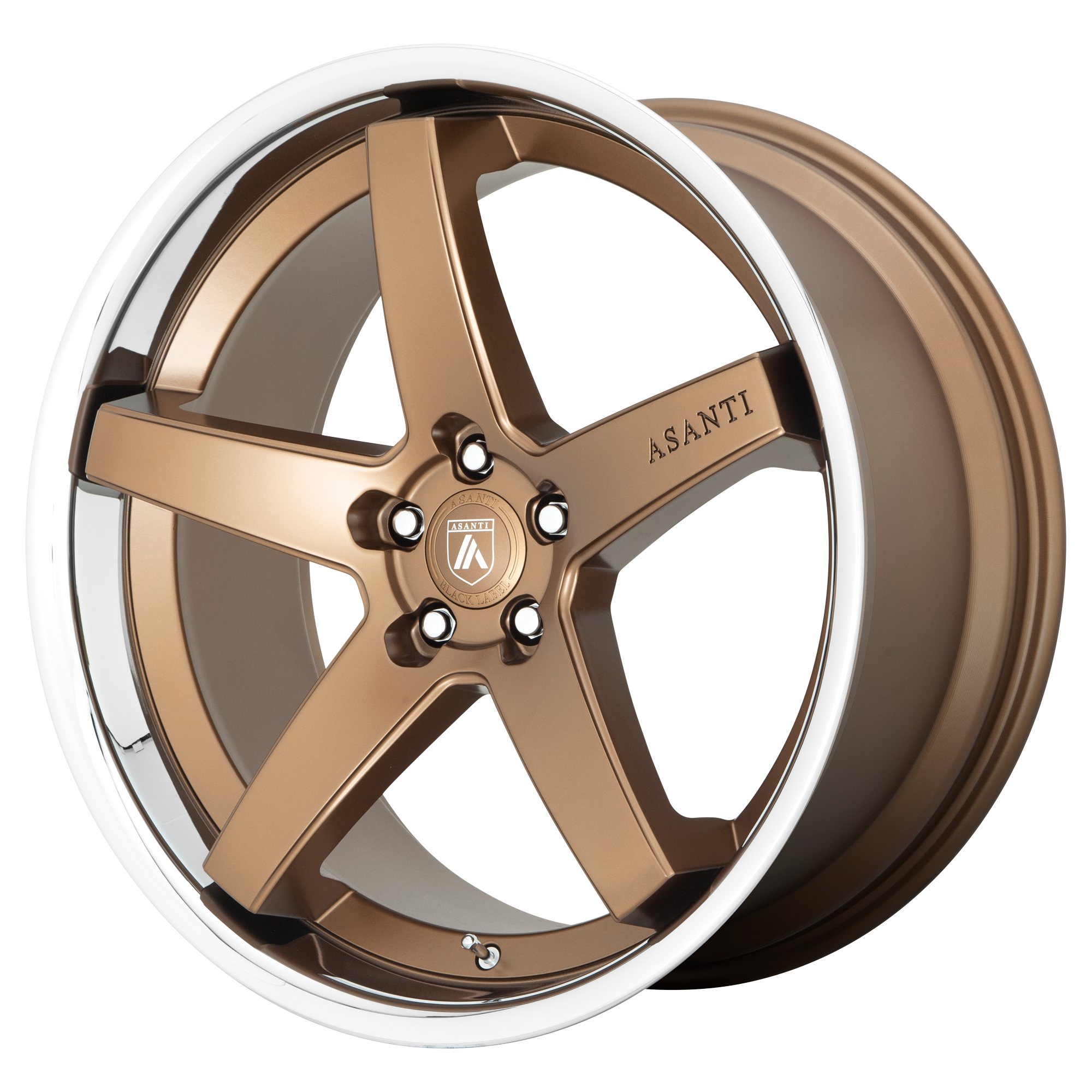 Asanti Black ABL31 REGAL 20x9 ET35 5x112 Satin Bronze w/ Chrome Lip