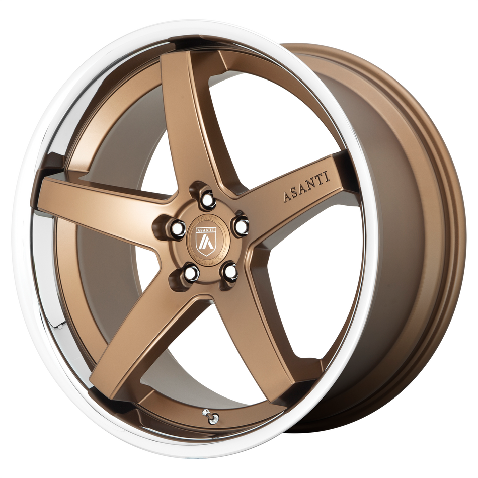 Asanti Black ABL31 REGAL 22x9 ET32 5x120 Satin Bronze w/ Chrome Lip