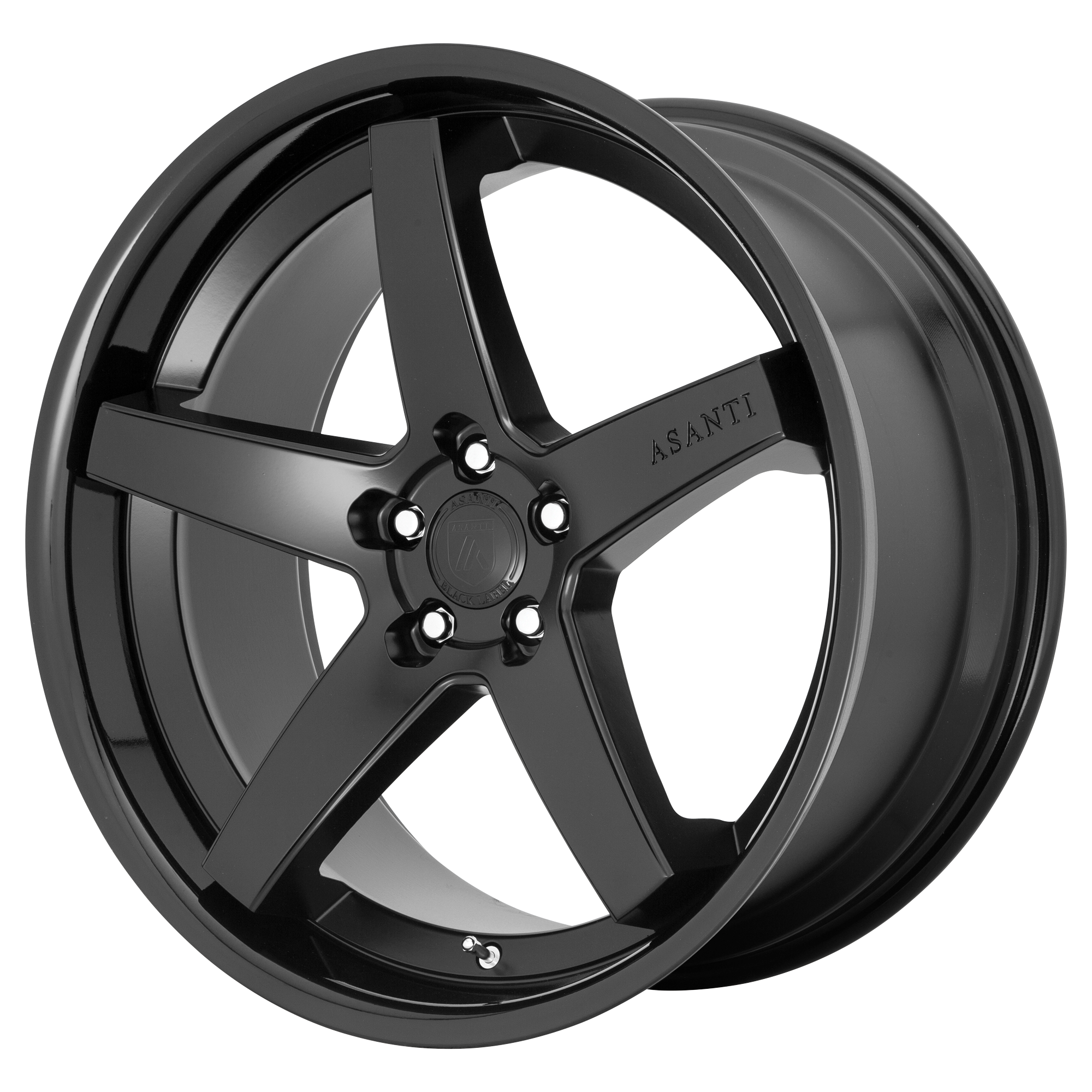 Asanti Black ABL31 REGAL 20x9 ET35 5x114.3 Satin Black w/ Gloss Black Lip