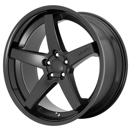 Asanti Black ABL31 REGAL 20x9 ET35 5x114.3 Satin Black w/ Gloss Black Lip