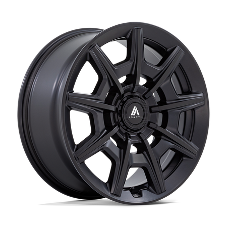 Asanti Black AB041 ESQUIRE 22x10.5 ET38 5x112/120 Satin Black Gloss Black Face