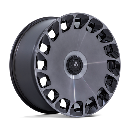 Asanti Black AB045 ARISTOCRAT 20x10.5 ET45 5x107.9/112 Gloss Black w/ Machined Dark Tint Face
