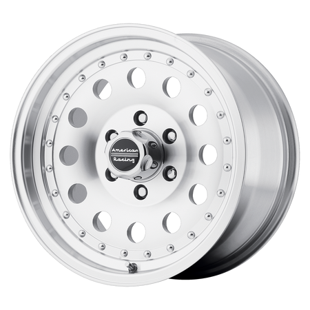 American Racing AR62 OUTLAW II 15x7 ET-6 5x139.7 Machined w/ Clear Coat