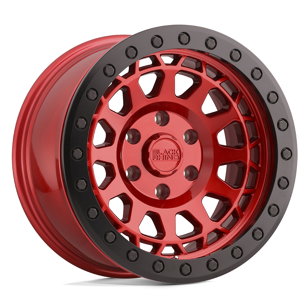 Black Rhino Hard Alloys PRIMM BEADLOCK 17x8.5 ET-30 6x139.7 Candy Red w/ Black Ring