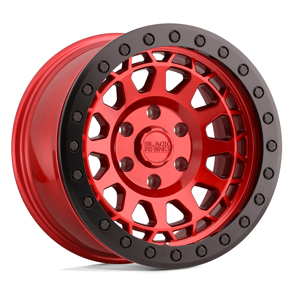 Black Rhino Hard Alloys PRIMM BEADLOCK 17x8.5 ET-30 6x139.7 Candy Red w/ Black Ring
