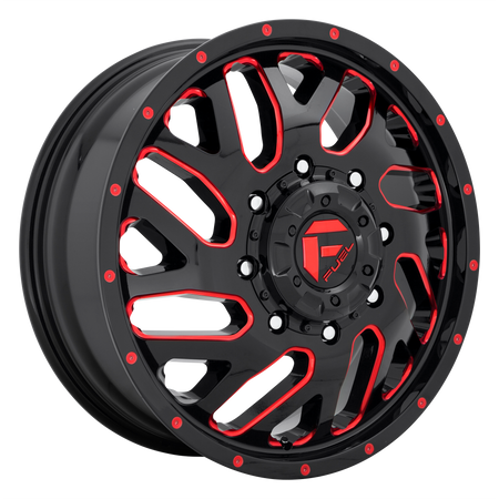 Fuel UTV D656 TRITON UTV 22x7 ET13 4x137 Gloss Black w/ Red Tint