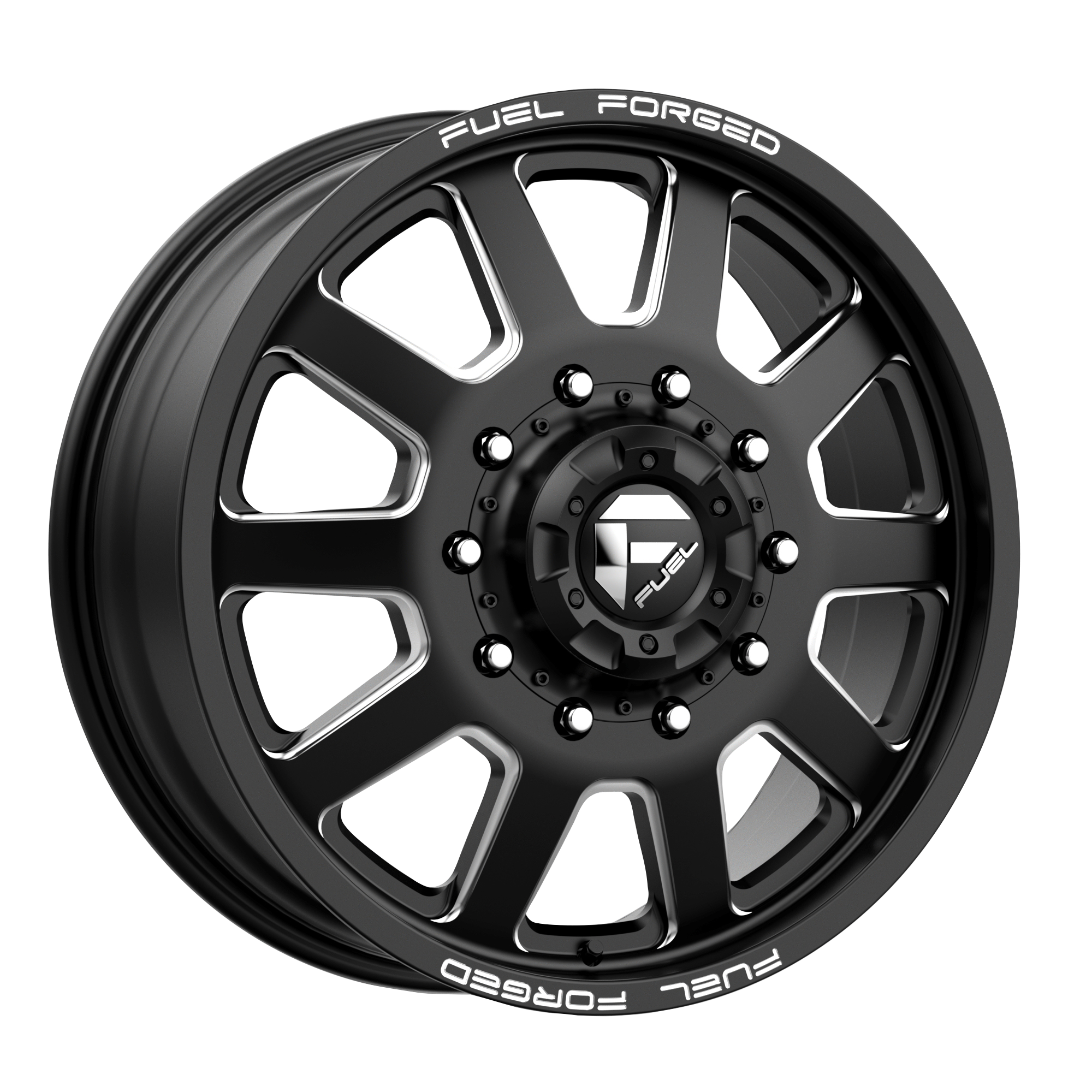 Fuel Mono FF09 24x8.25 ET-200 10x225 Matte Black Milled