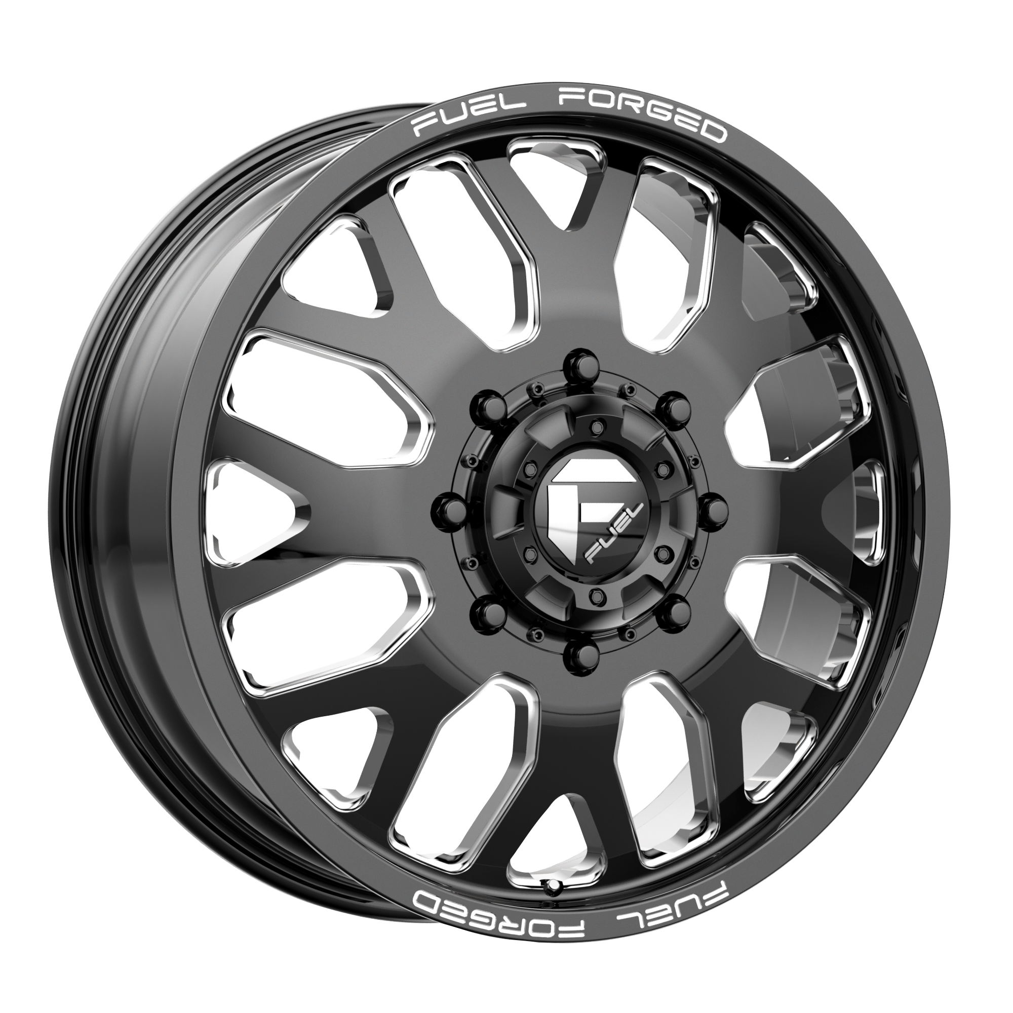 Fuel Mono DE19 FF19D 20x8.25 ET105 8x200 Gloss Black Milled