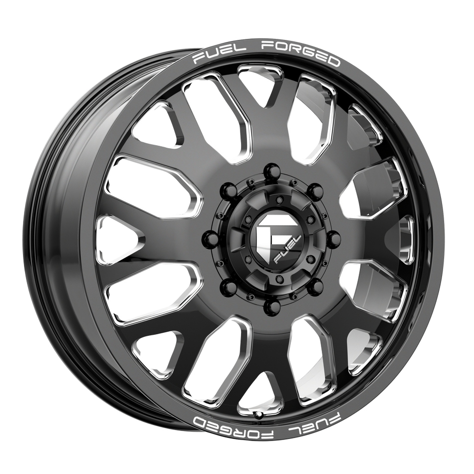 Fuel Mono DE19 FF19D 22x12 ET-50 8x180 Gloss Black Milled