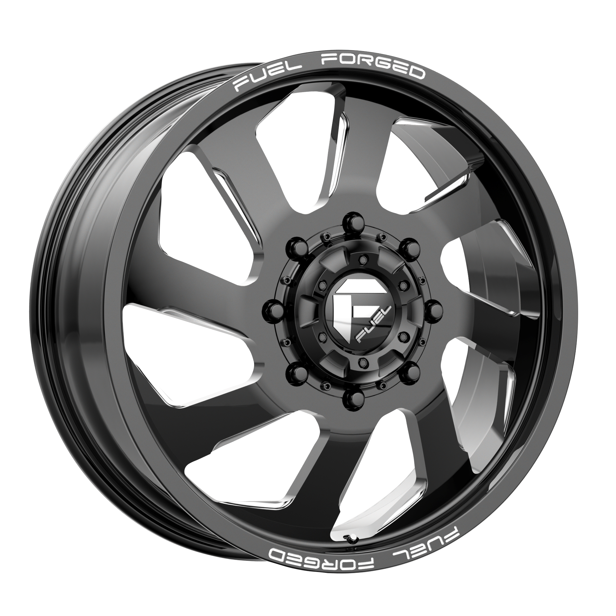 Fuel 1PC DD39 FF39D 20x8.25 ET-202 8x200 Gloss Black Milled