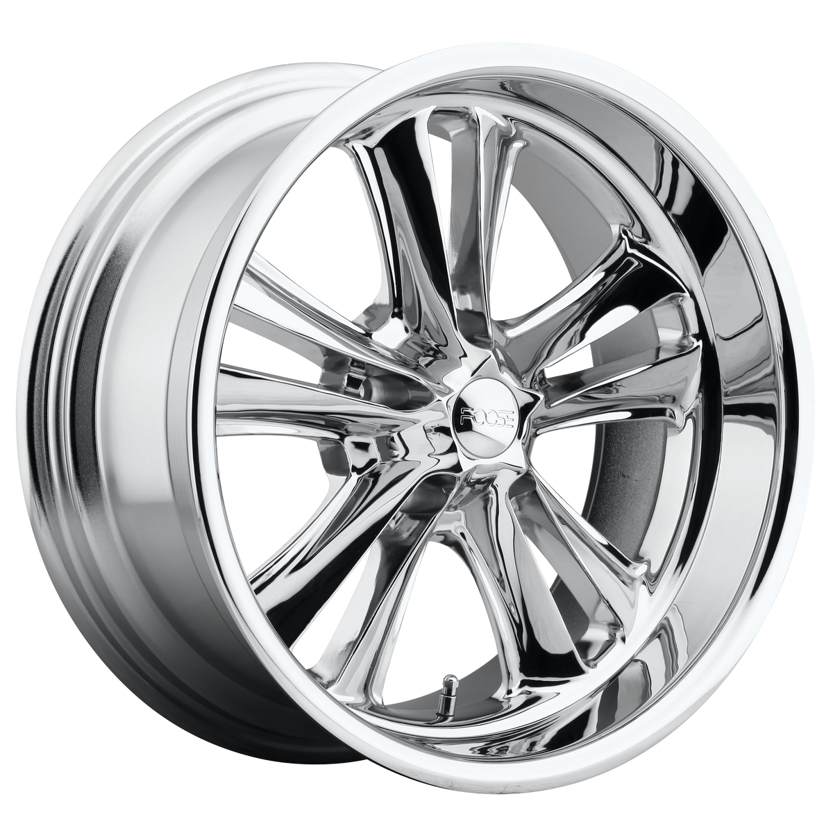 Foose 1PC F097 KNUCKLE 17x7 ET1 5x114.3 Chrome